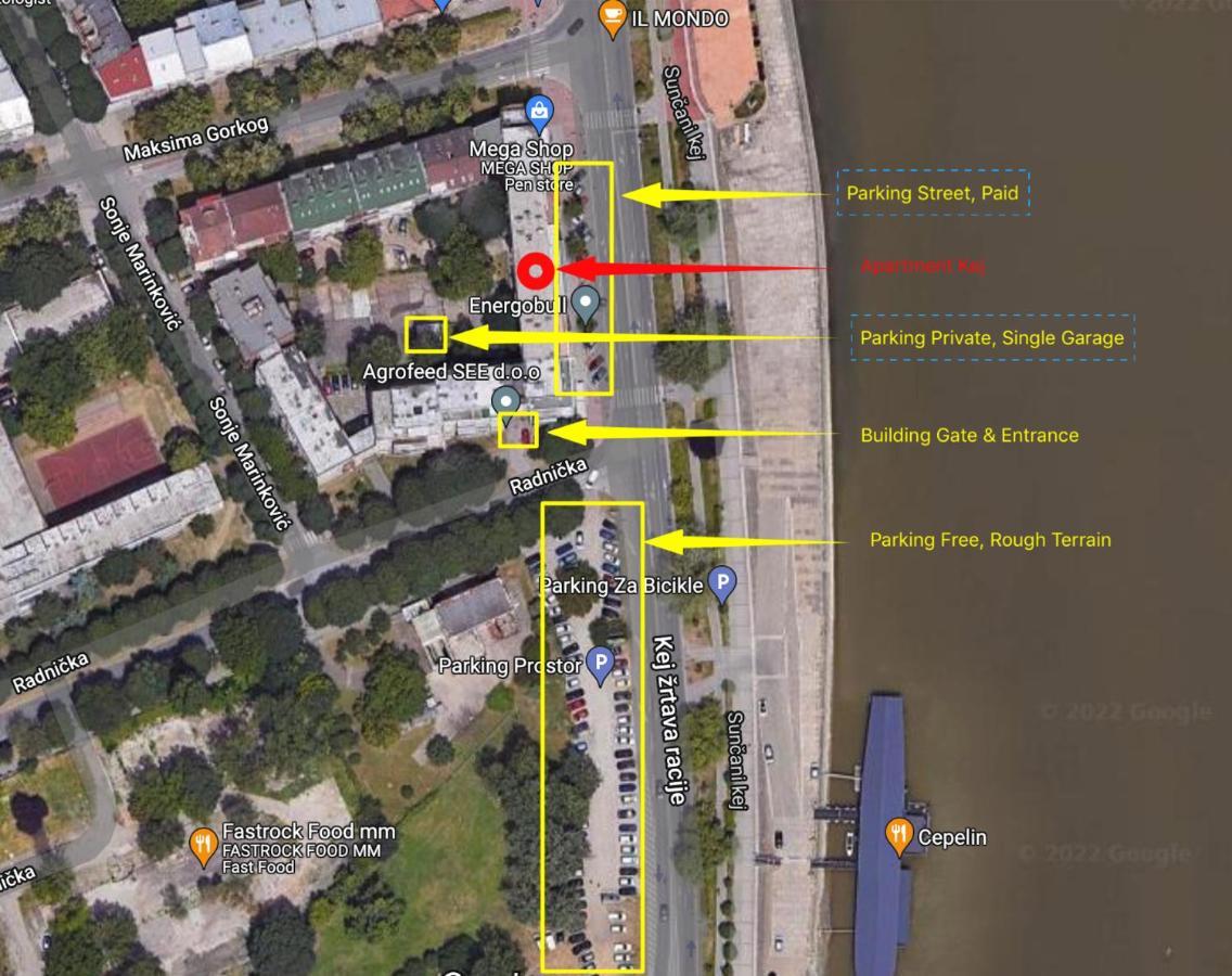Center, Private Garage, Danube & Fortress, 3 Bdrm 2 Bath Novi Sad Ngoại thất bức ảnh